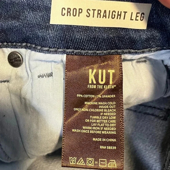 Kut Amy High Rise Crop Straight leg - Picture 5 of 5